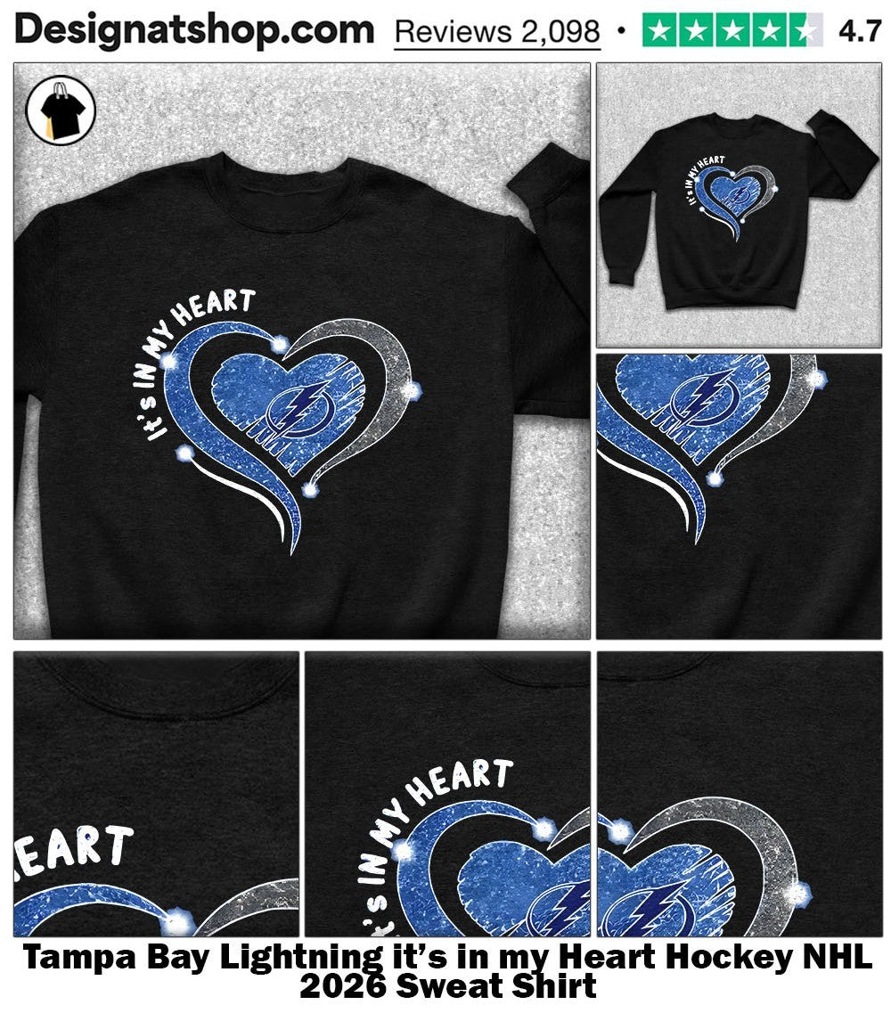 Tampa Bay Lightning it’s in my Heart Hockey NHL 2026 shirt
