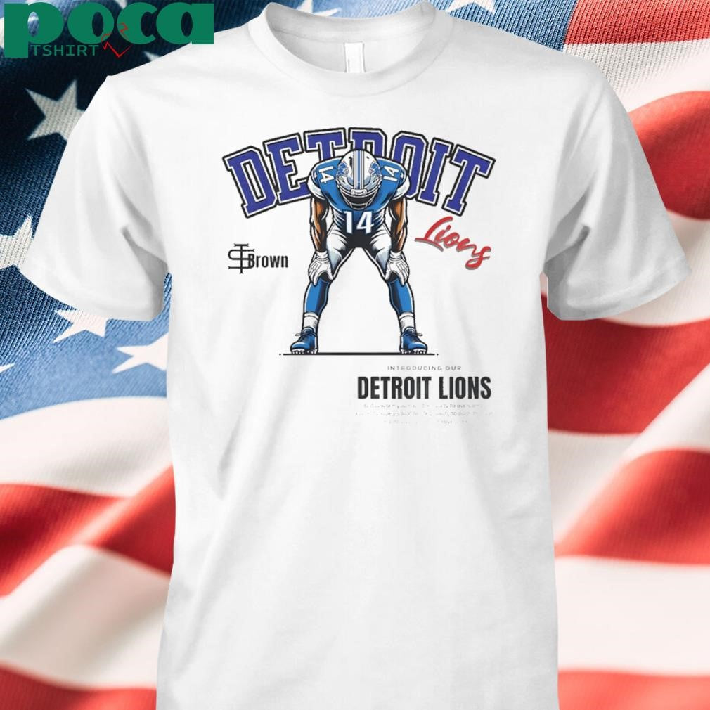 Tan St. Brown Detroit Lions Shirt