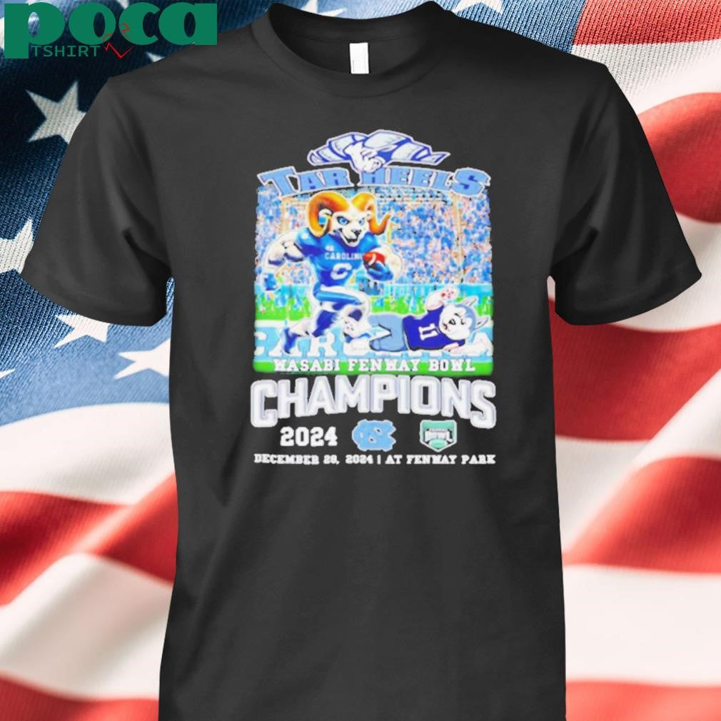 Tar Heels Wasabi Fenway Bowl Champions 2024 mascot shirt