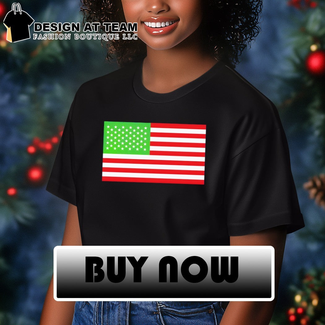 Team Algae Reflecting Pond United States National flag USA 4th of July shirt
