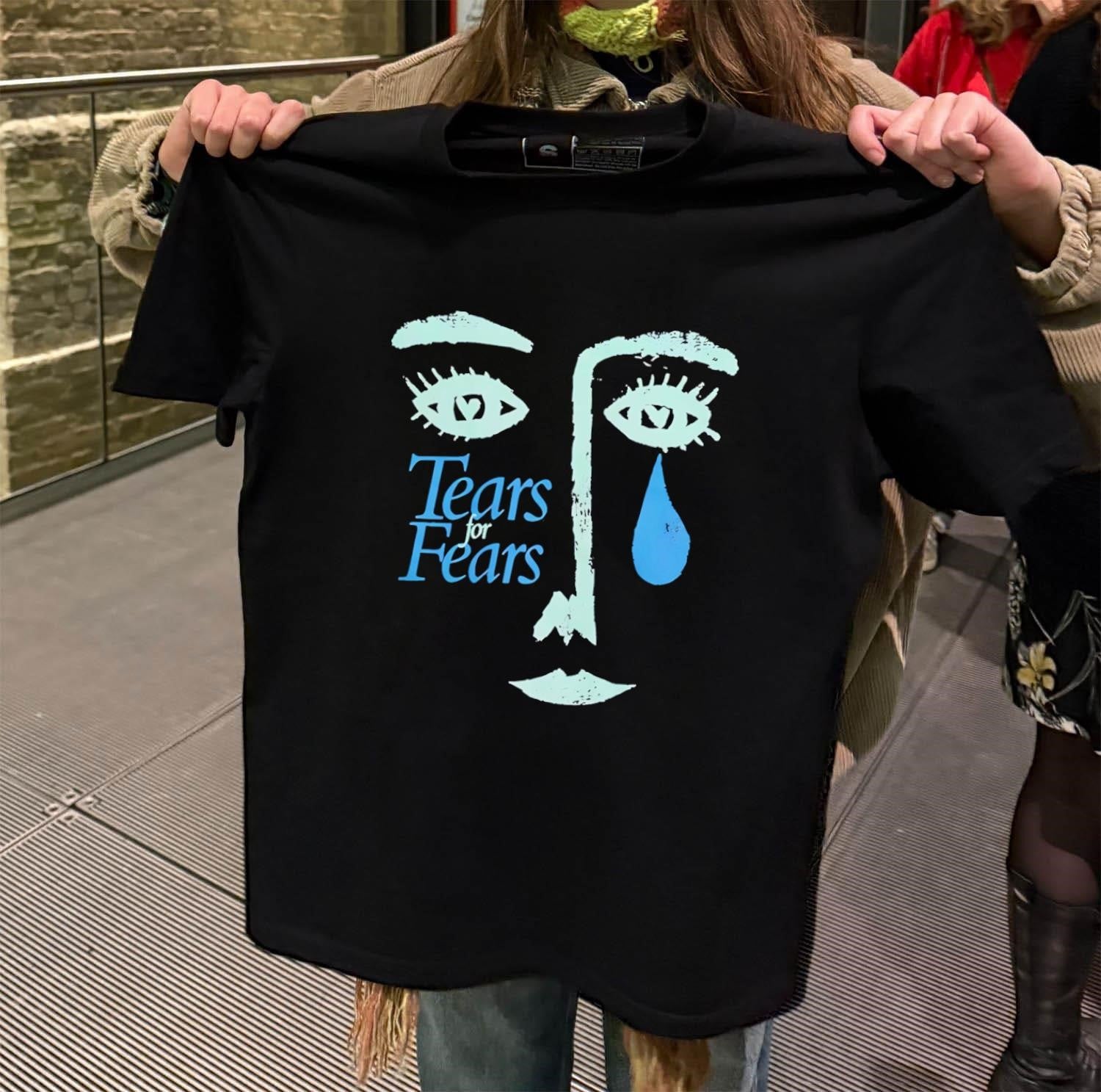 Tears For Fears 1989 Album Art Face Illustration shirt