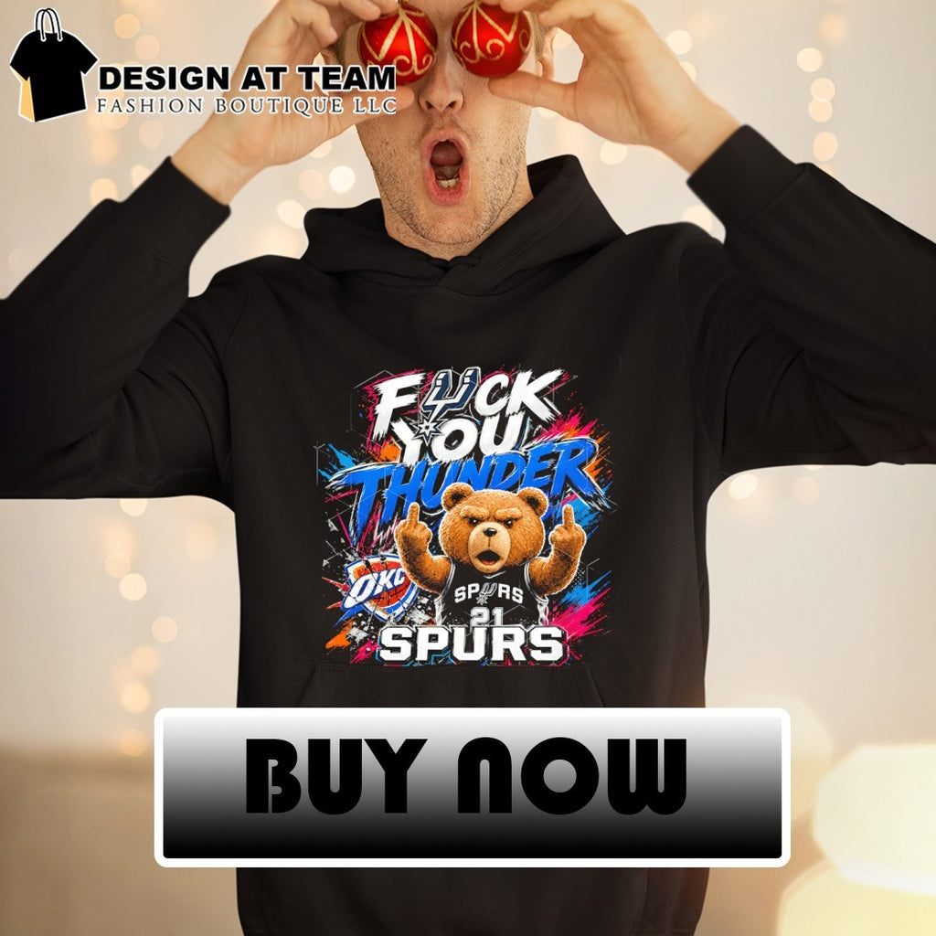 Teddy Bear middle finger Spurs vs Thunder Bear Western Conference Finals 2026 Playoffs shirt