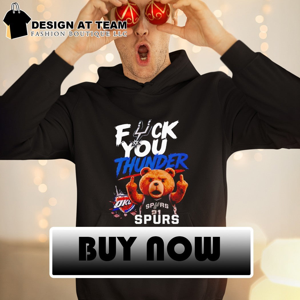 Teddy bear middle finger fuck you Thunder OKC Thunder NBA 2026 shirt