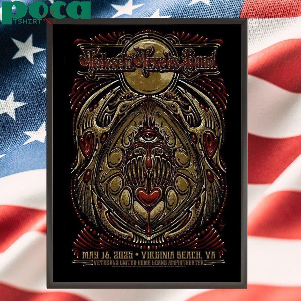 Tedeschi Trucks Band 05 16 2025 Virginia Beach, VA Event Poster shirt