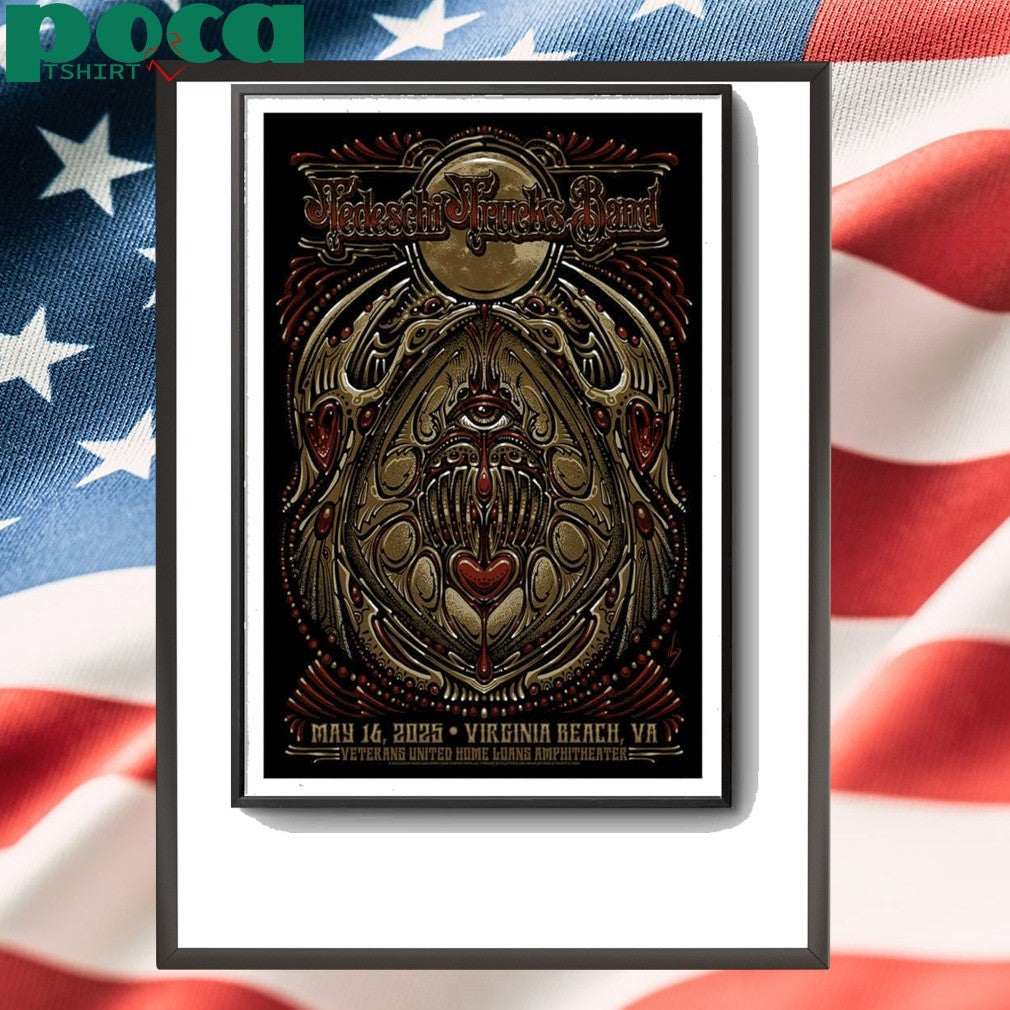 Tedeschi Trucks Band Virginia Beach, VA Concert May 16 2025 Poster shirt