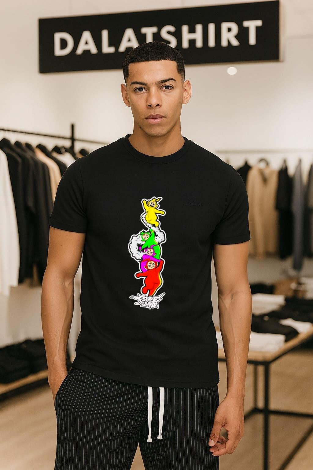 Teletubbies Escape Land Stacked Characters shirt