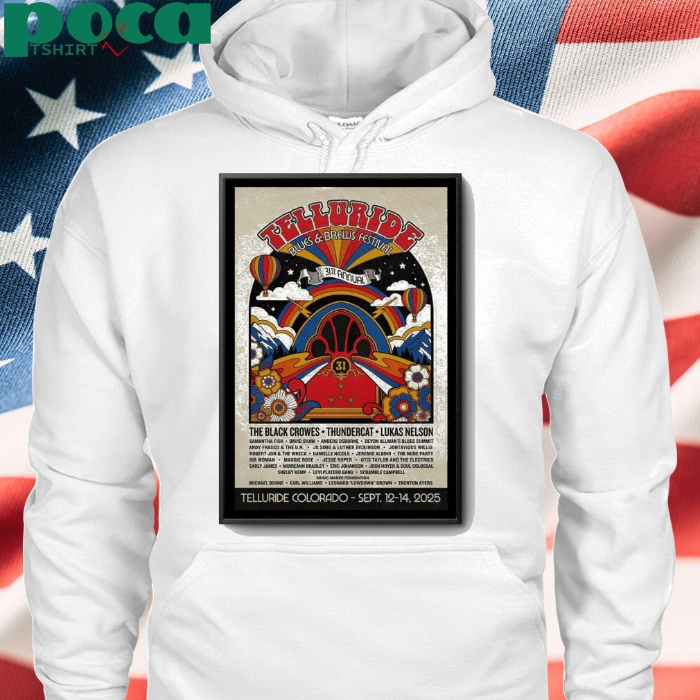 Telluride Blues Colorado 2025 Poster shirt