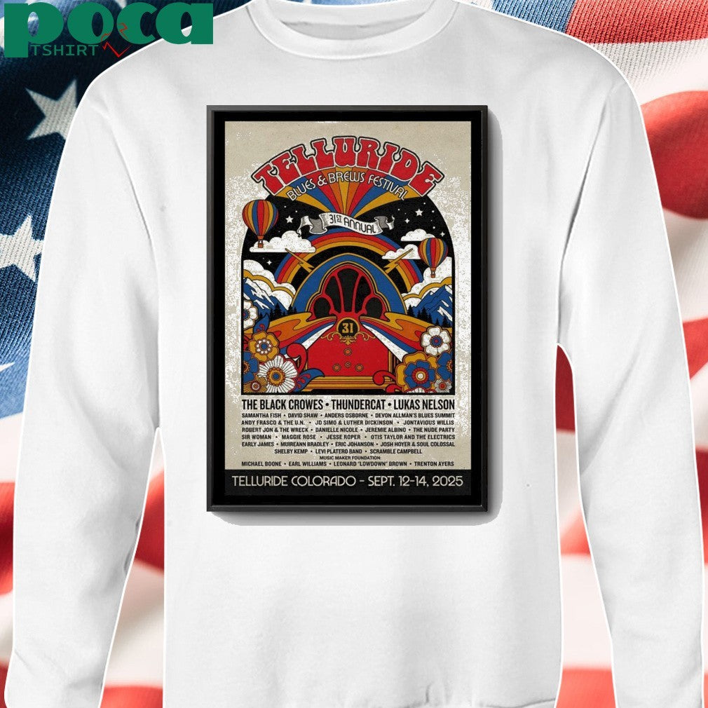 Telluride Blues Colorado 2025 Poster shirt