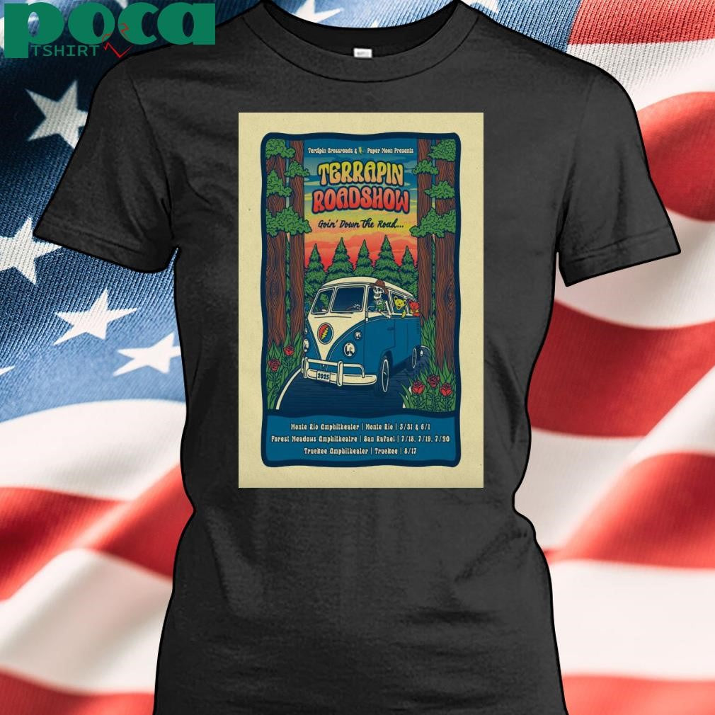Terrapin Roadshow 2025 Goin’ Down The Road Shows Poster T-Shirt