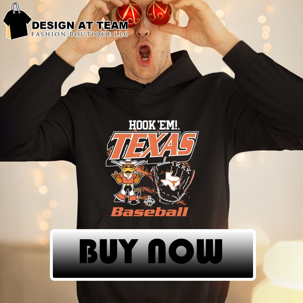 Texas Longhorns 2026 Baseball Glove Hook ‘Em shirt