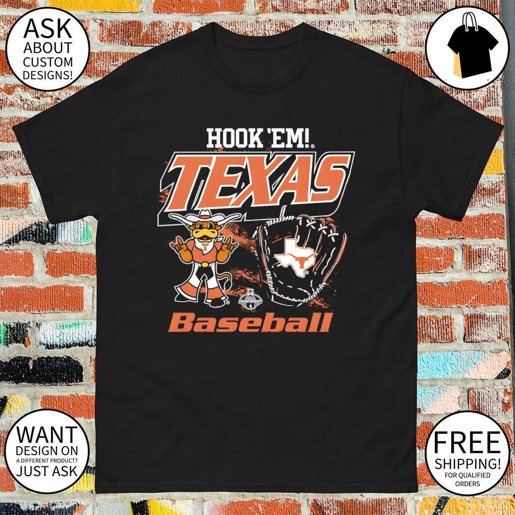 Texas Longhorns 2026 Baseball Glove Hook ‘Em shirt