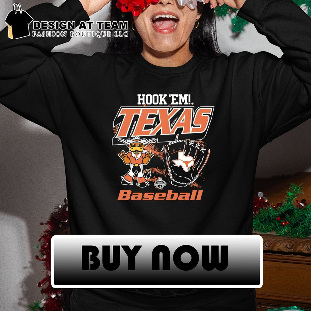 Texas Longhorns 2026 Baseball Glove Hook ‘Em shirt