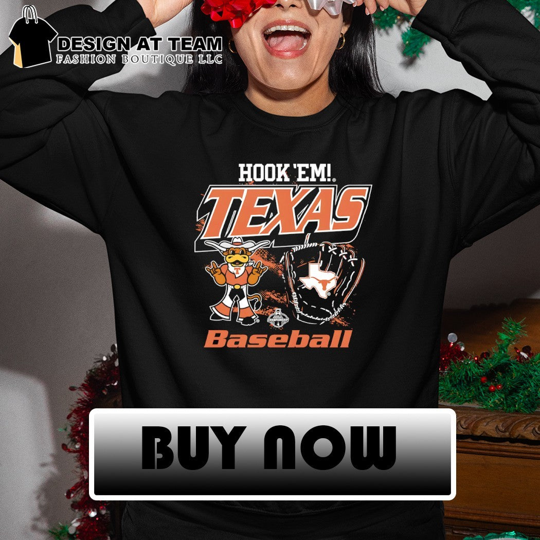Texas Longhorns 2026 Baseball Glove Hook ‘Em shirt