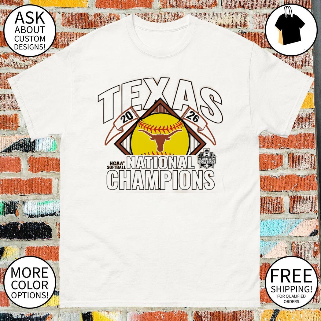 Texas Longhorns 2026 NCAA Softball Women’s College World Series National Champions Bracket shirt