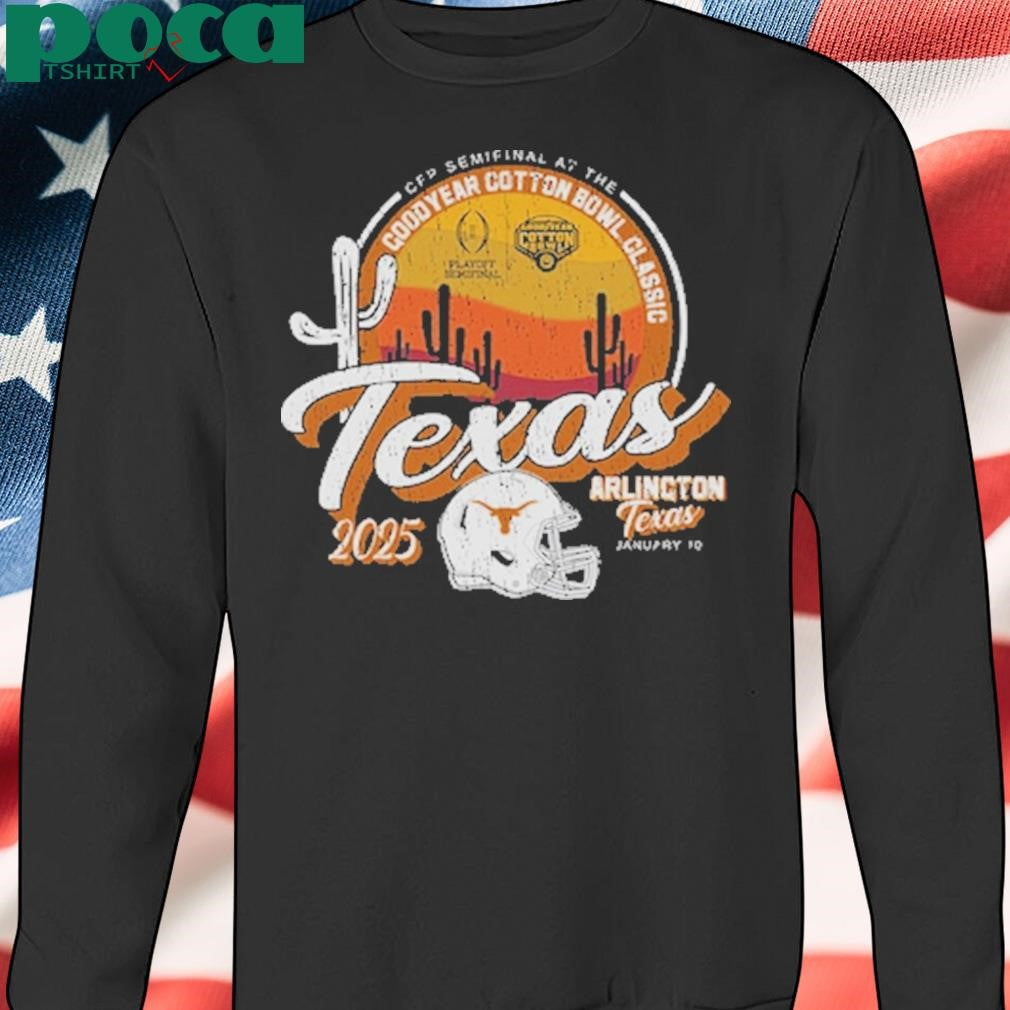 Texas Longhorns College Football Playoff 2025 Cotton Bowl T-Shirt