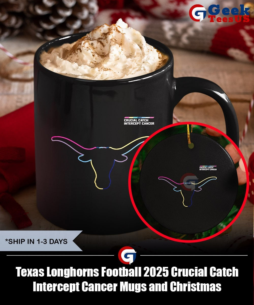 Texas Longhorns Football 2025 Crucial Catch Intercept Cancer shirt