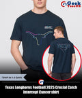 Texas Longhorns Football 2025 Crucial Catch Intercept Cancer shirt