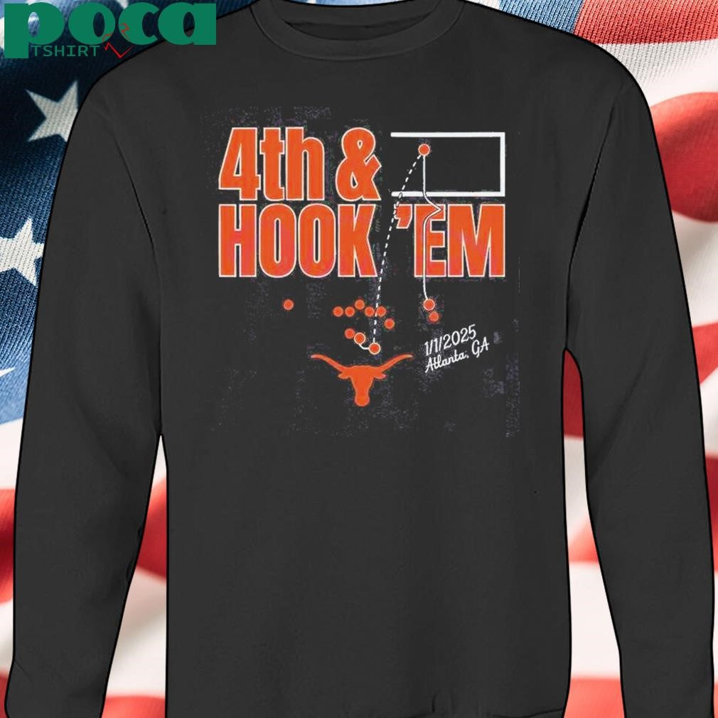 Texas Longhorns Football 4th Andhook Em Shirt