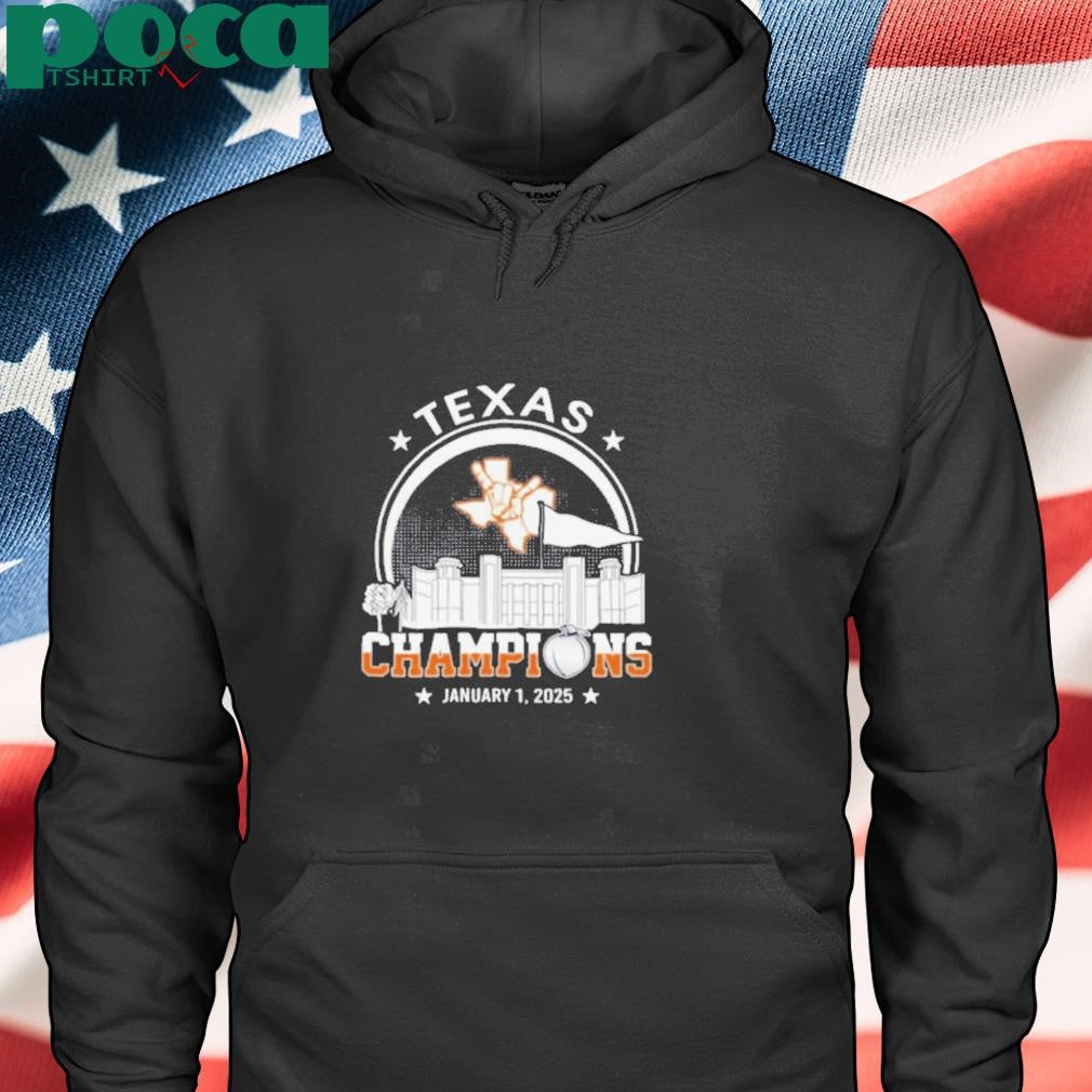 Texas Longhorns Football January 1 2025 Rose Champions Skyline Shirt