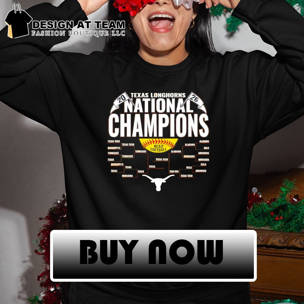 Texas Longhorns NCAA Softball Women’s College World Series National Champions Bracket 2026 shirt