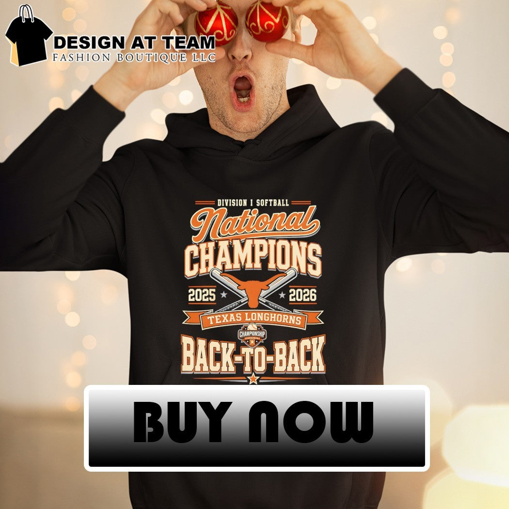 Texas Longhorns National Champions 2026 Softball Division I Back to Back shirt
