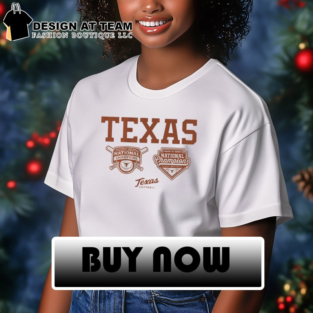 Texas Longhorns Softball Back to Back National Champions 2026 NCAA logo shirt