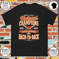 Texas Longhorns Softball National Champions 2025 2026 Back To Back Team NBA shirt