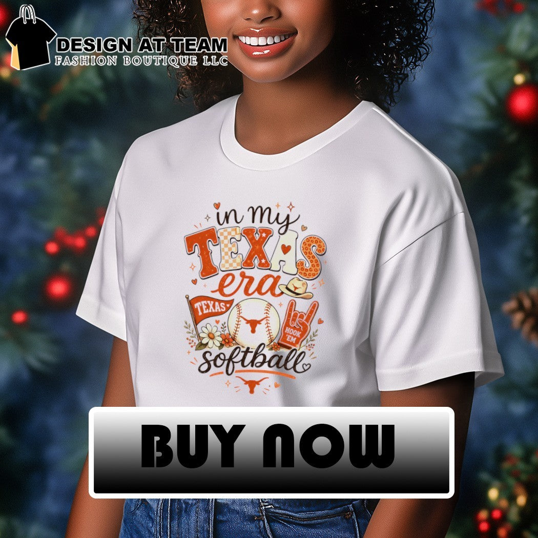 Texas Longhorns softball in my Texas era Hook ’em shirt