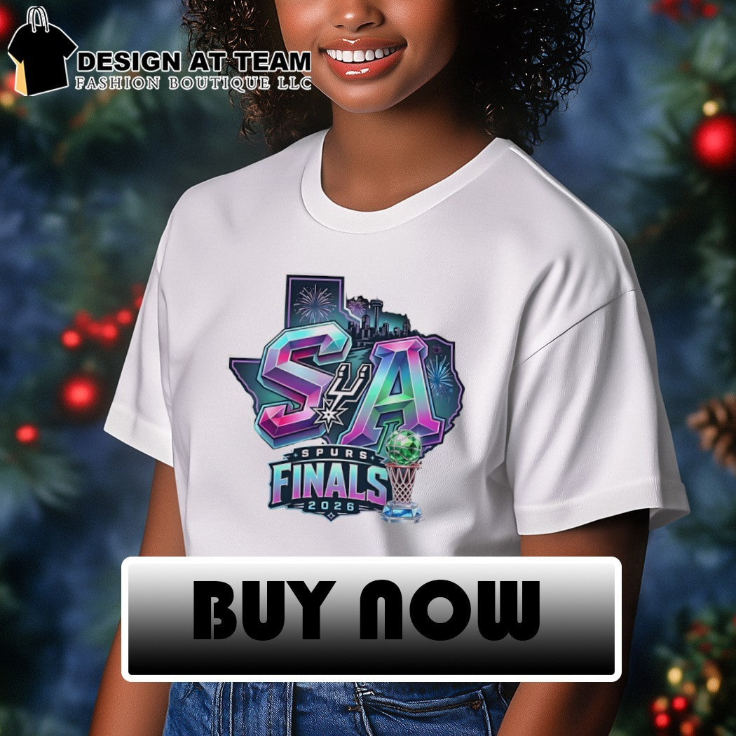 Texas Map San Antonio Spurs Basketball Western Conference Champions NBA Finals 2026 shirt