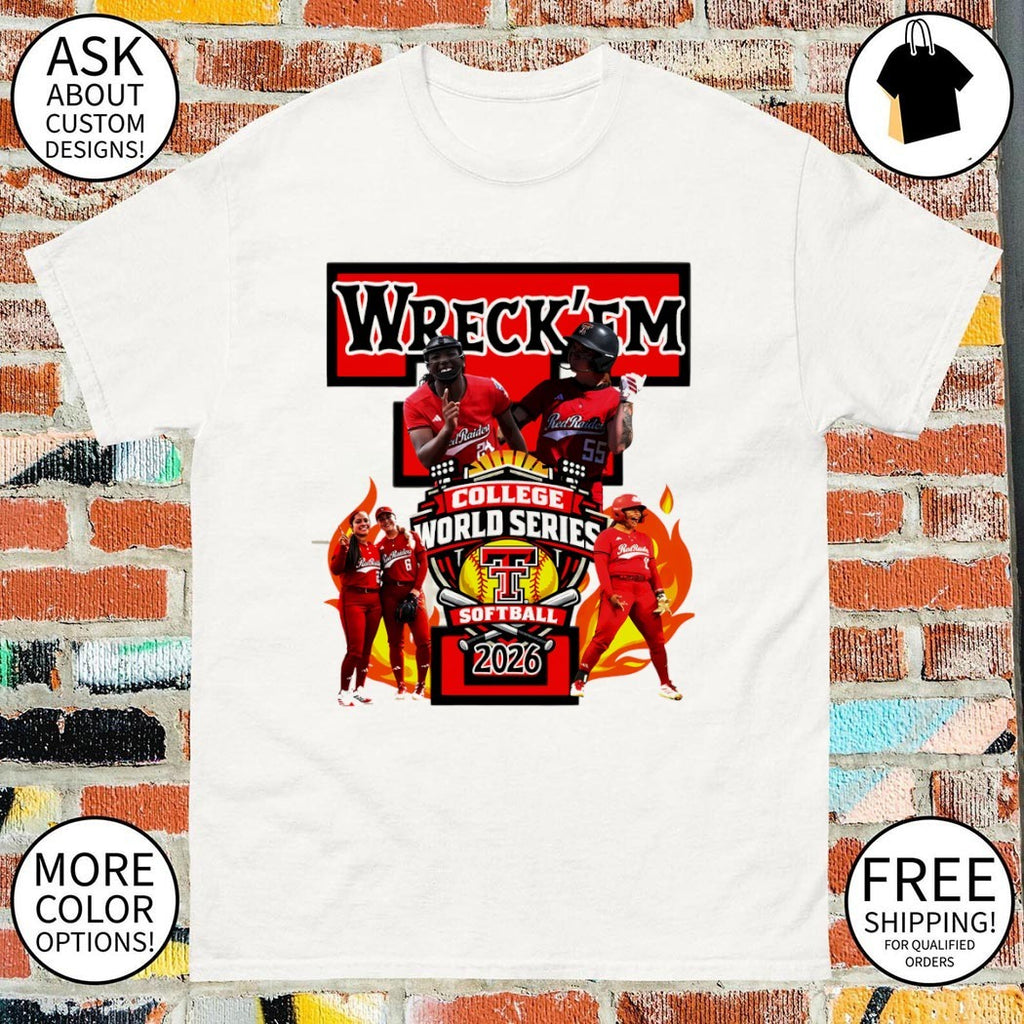 Texas Tech Softball Women’s College World Series 2026 graphic shirt