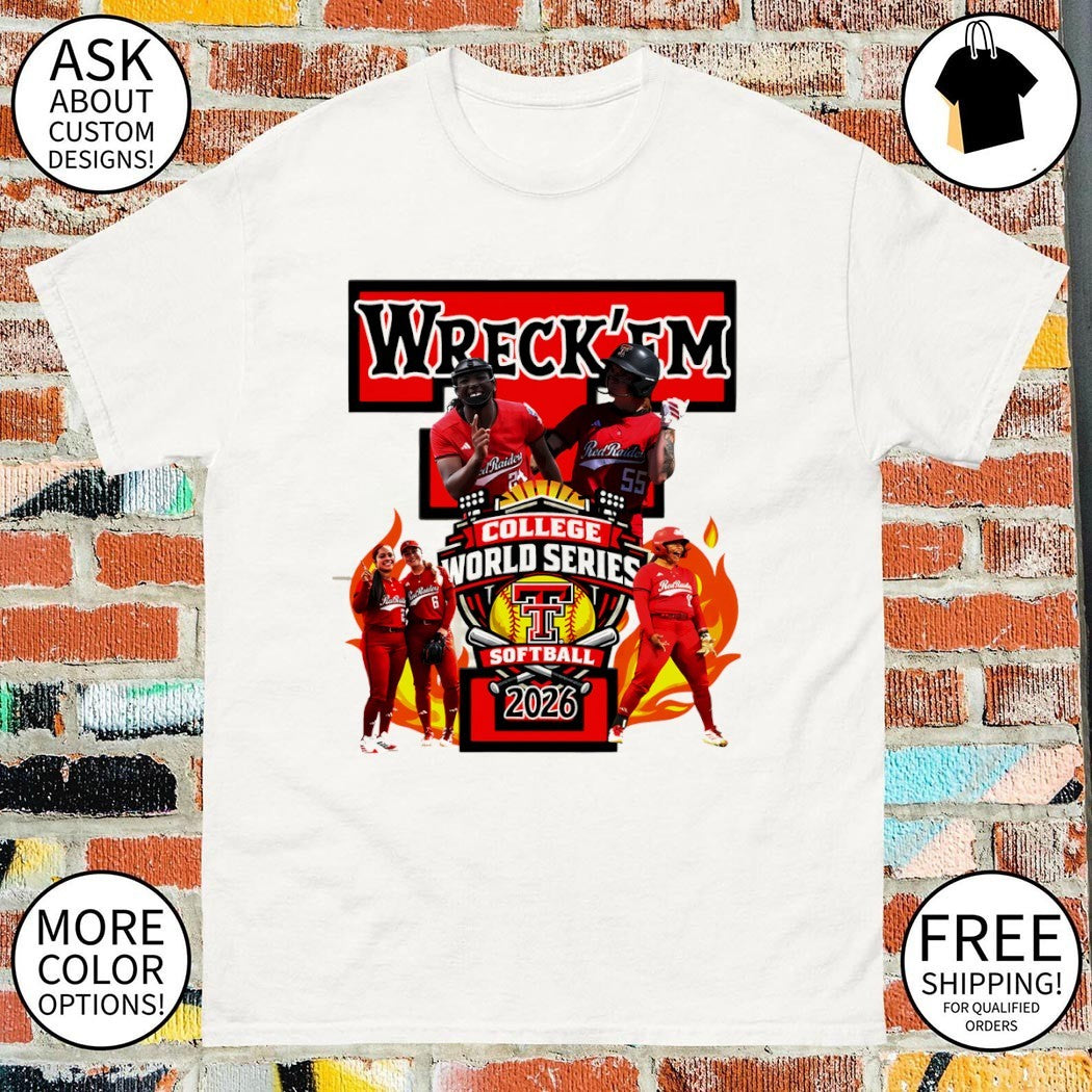 Texas Tech Softball Women’s College World Series 2026 graphic shirt