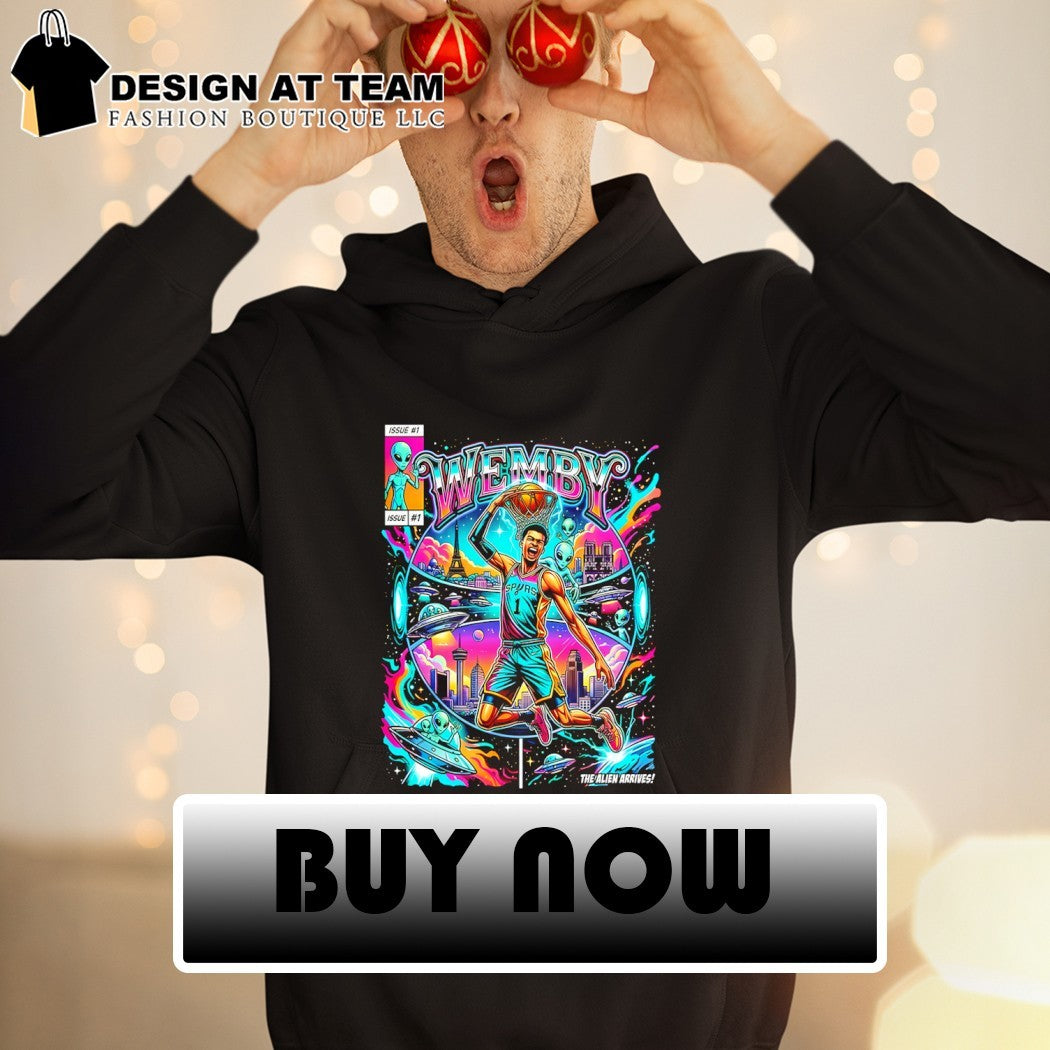 The Alien Arrives Wemby Victor Wembanyama San Antonio Spurs Basketball Game Day 2026 shirt