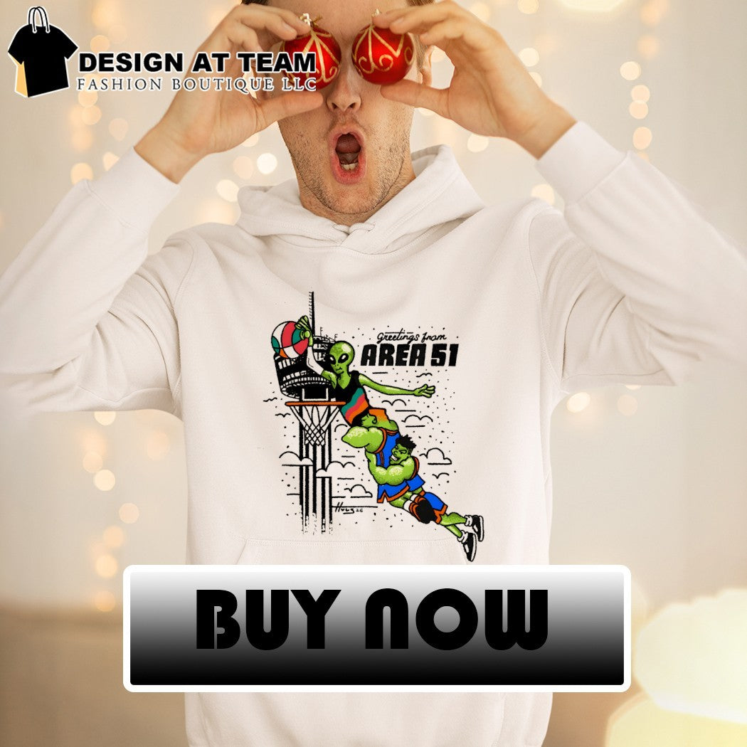 The Alien Victor Wembanyama San Antonio Spurs Greetings from Area 51 cartoon 2026 shirt