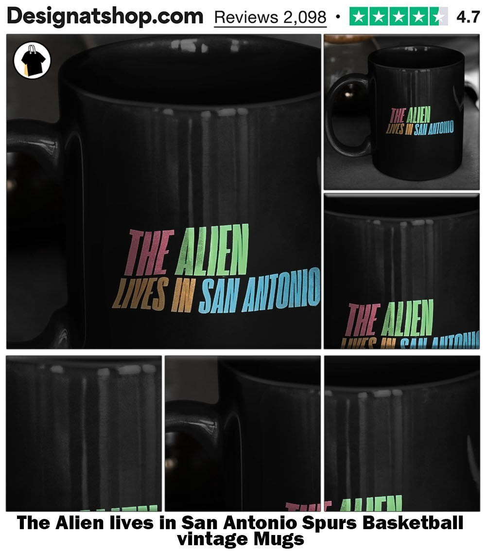 The Alien lives in San Antonio Spurs Basketball vintage shirt