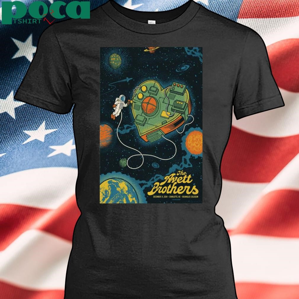 The Avett Brothers Dec 31 2024 Bojangles’ Coliseum in Charlotte NC Poster shirt