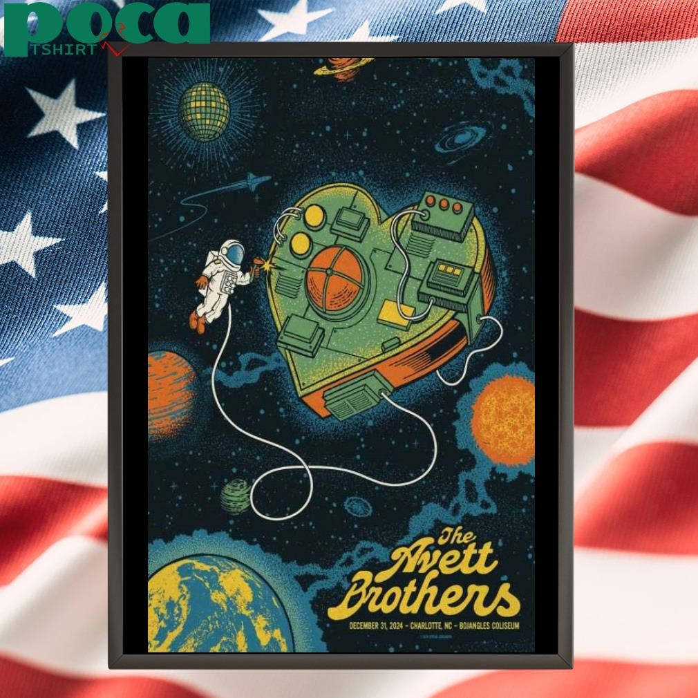 The Avett Brothers Dec 31 2024 Charlotte NC Poster shirt