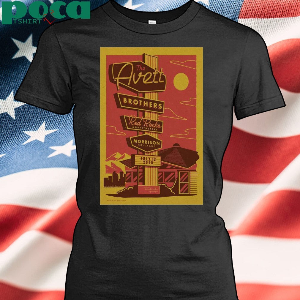 The Avett Brothers July 12 2025 Morrison CO Poster shirt