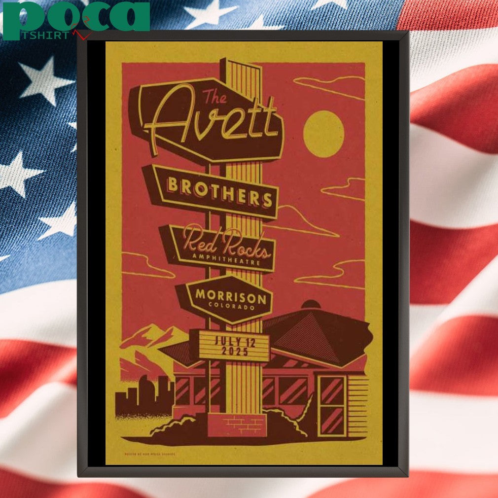 The Avett Brothers July 12 2025 Morrison CO Poster shirt