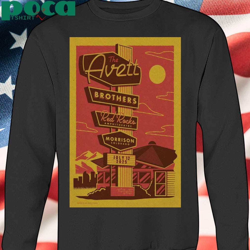The Avett Brothers July 12 2025 Morrison CO Poster shirt