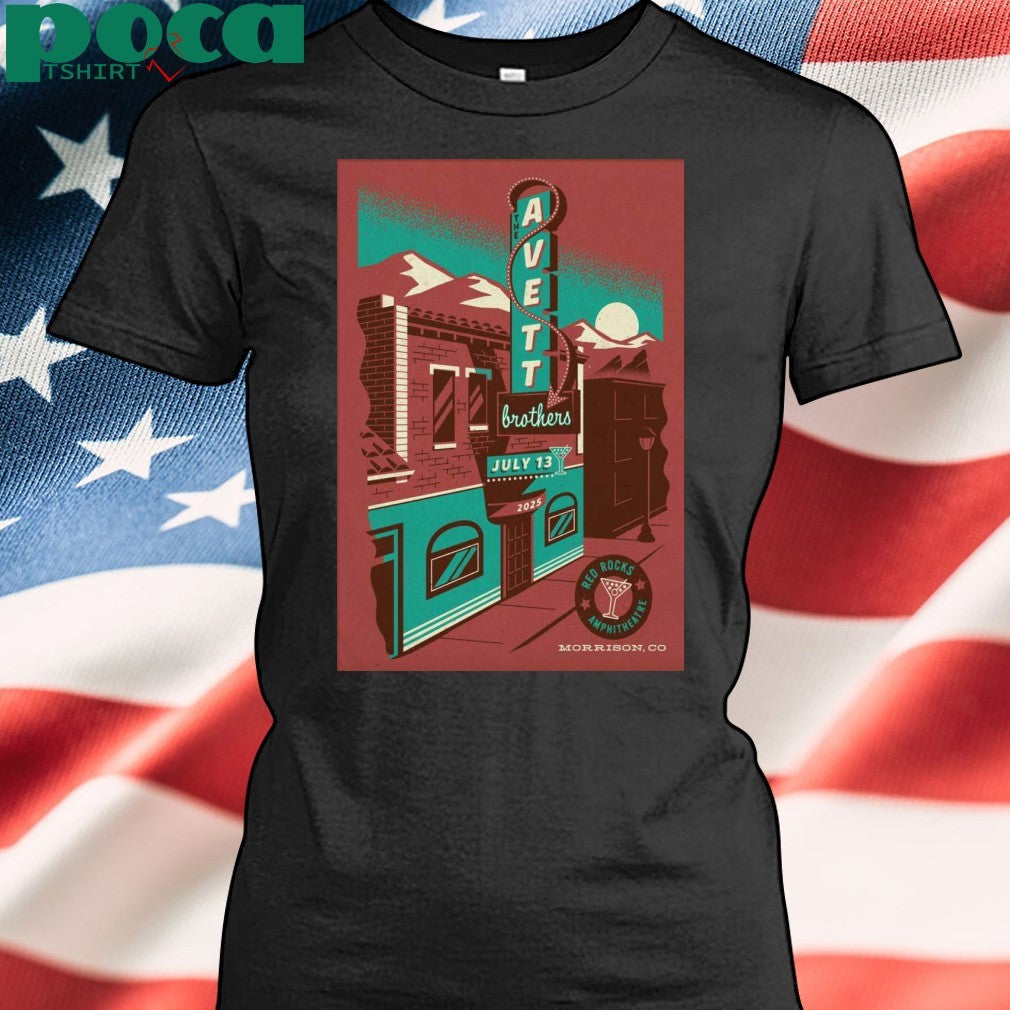 The Avett Brothers Live At Red Rocks On July 13 2025 Poster shirt