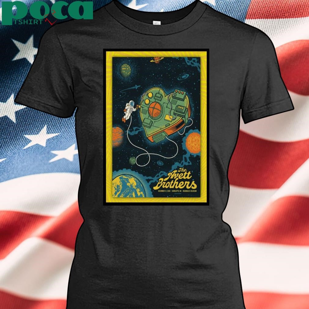 The Avett Brothers Poster Charlotte, NC Dec 31, 2024 Bojangles Coliseum Shirt