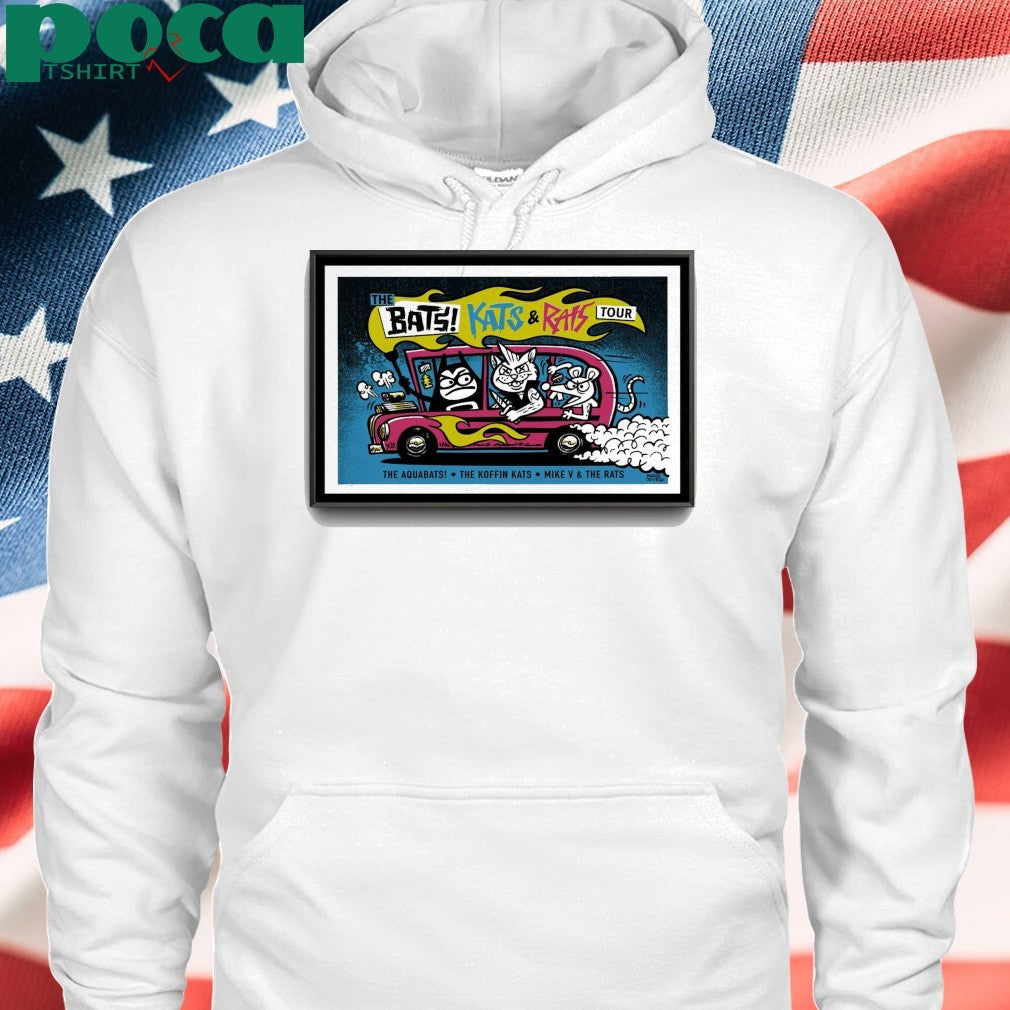 The BATS! KATS & RATS Tour 2025 The Aquabats Poster shirt