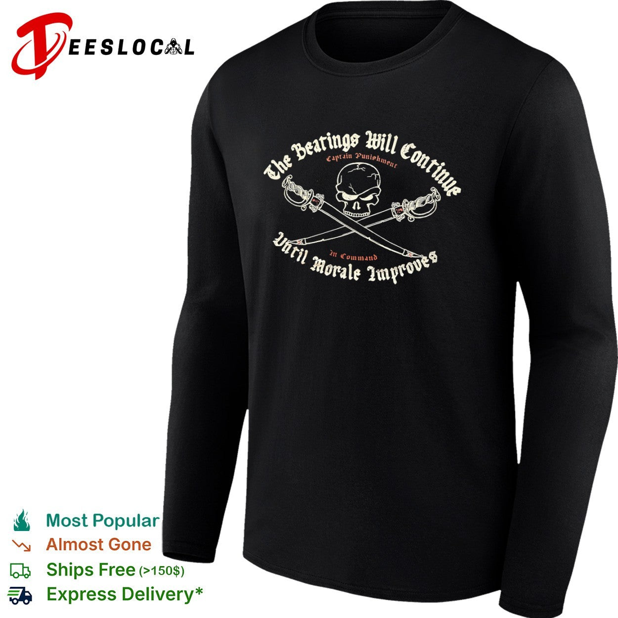 The Beatings Will Continue until Morale Improves Captain Punishment in Command shirt