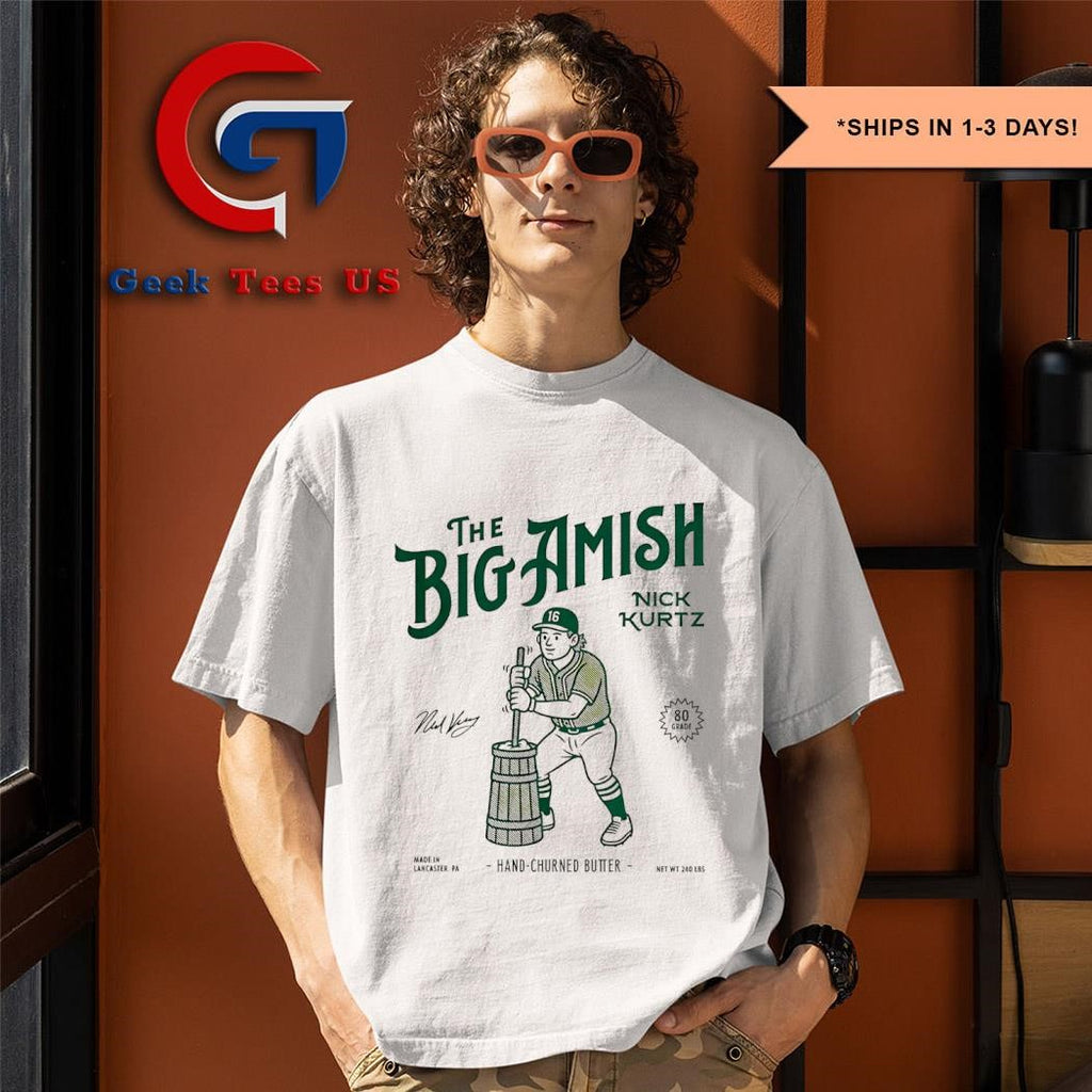 The Big Amish Nick Kurtz Athletics baseball signature shirt