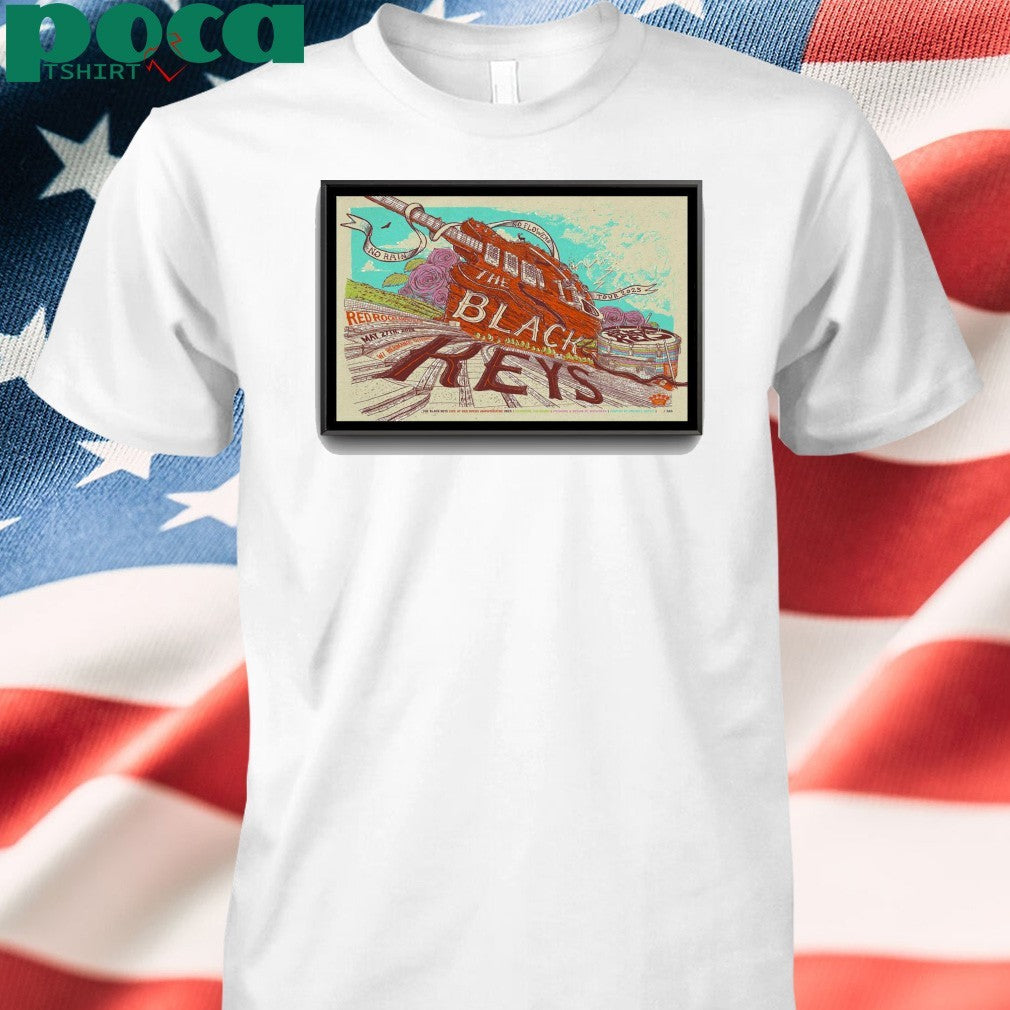 The Black Keys Events Red Rocks Amphitheatre May 27, 2025 Poster shirt