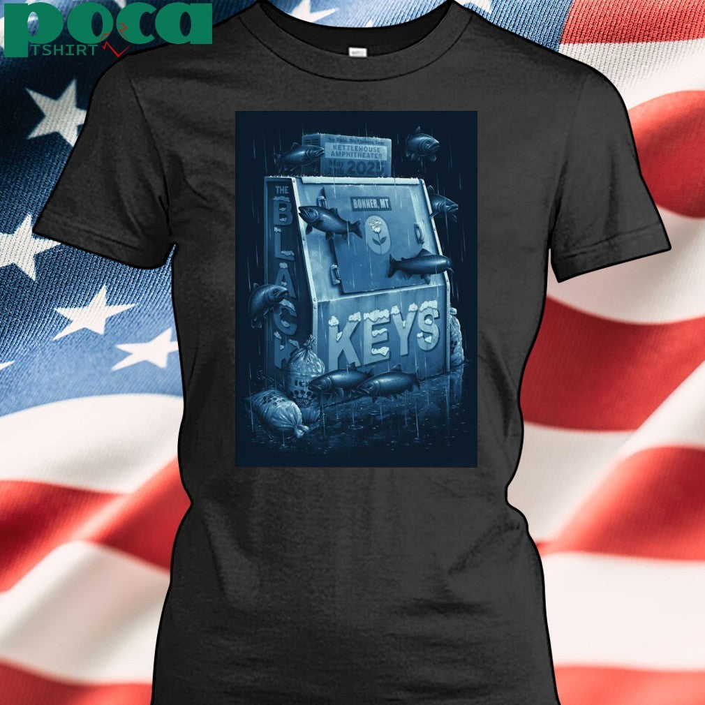 The Black Keys May 29 2025 KettleHouse Amphitheater Bonner MT Tour Poster Shirt