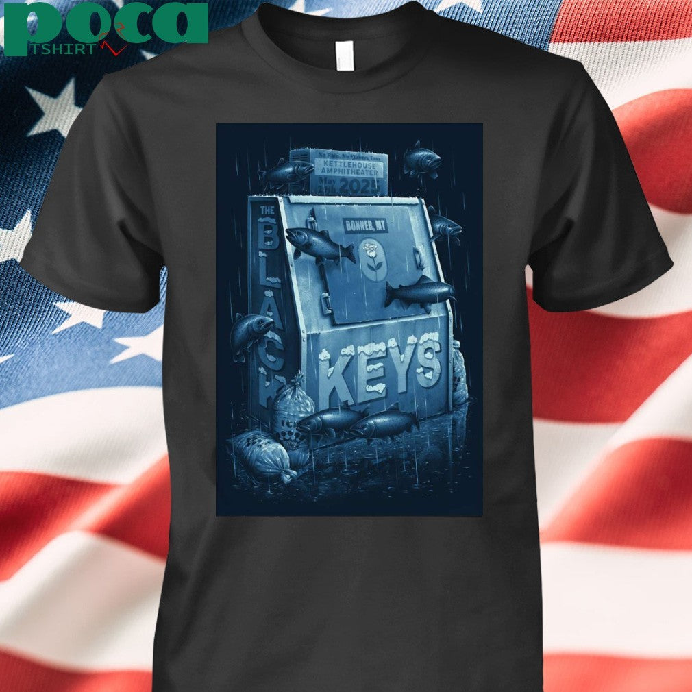 The Black Keys May 29 2025 KettleHouse Amphitheater Bonner MT Tour Poster Shirt