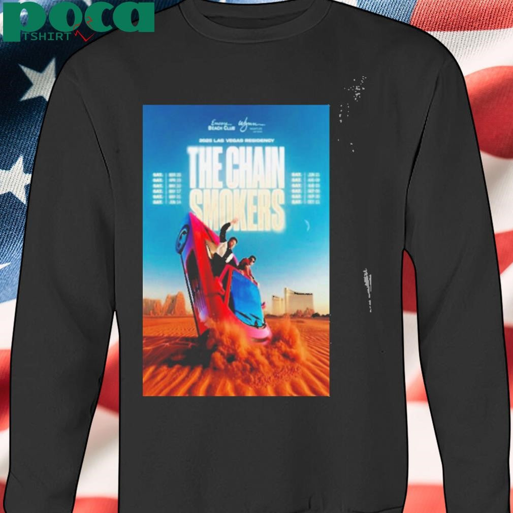 The Chainsmokers 2025 Las Vegas Residency Tour Poster T Shirt