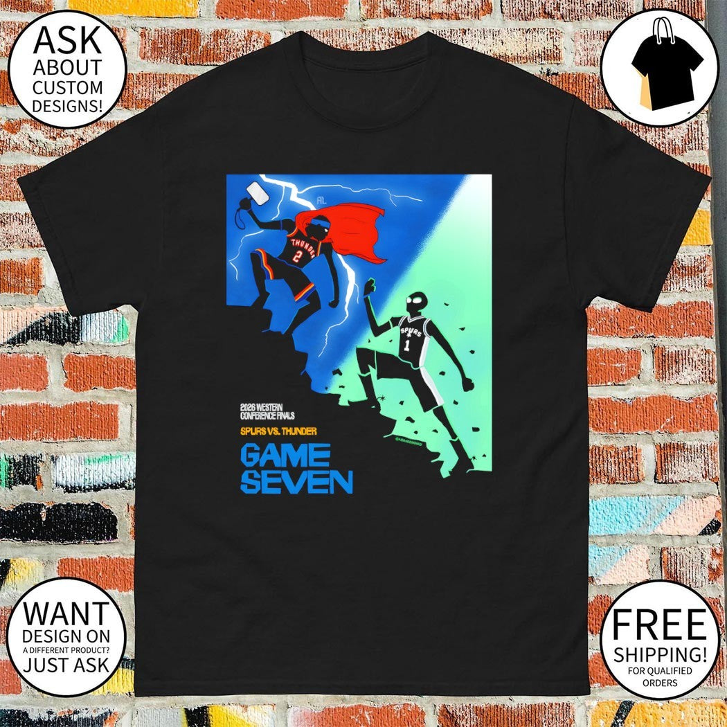 The Dark Knight Returns SGA OKC Thunder vs Wembanyama San Antonio Spurs Game Seven 2026 shirt