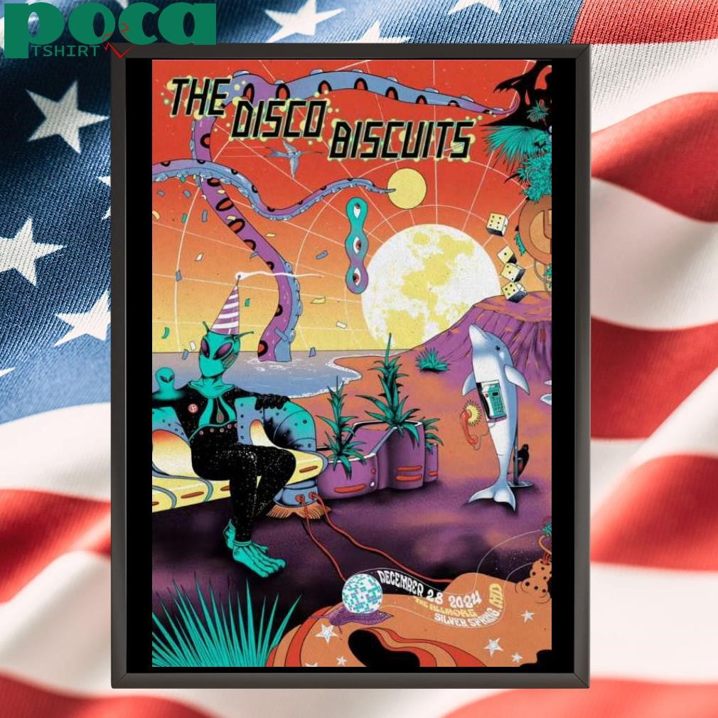 The Disco Biscuits Dec 28 2024 Silver Spring MD Poster shirt